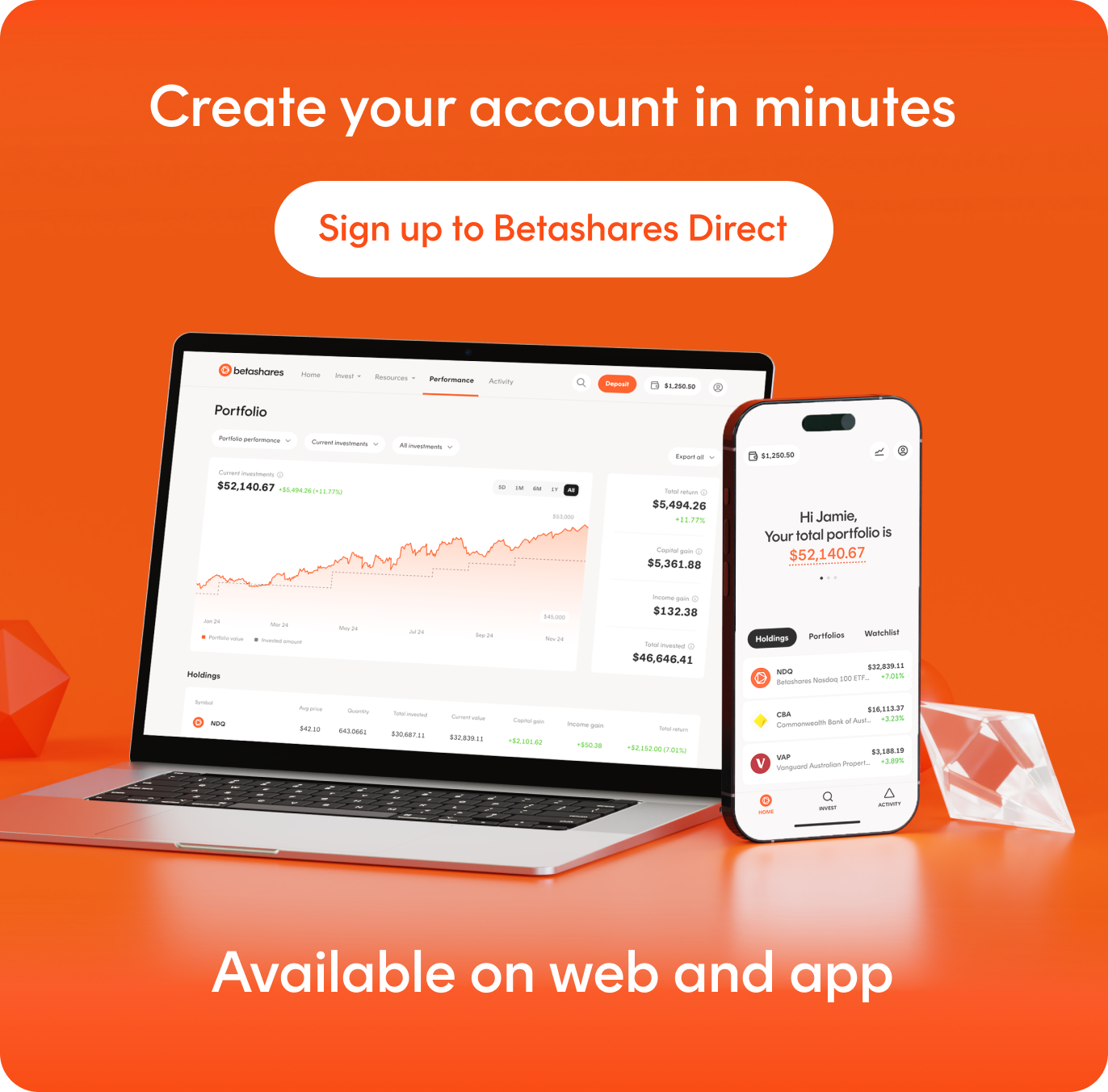 Sign up to Betashares Direct